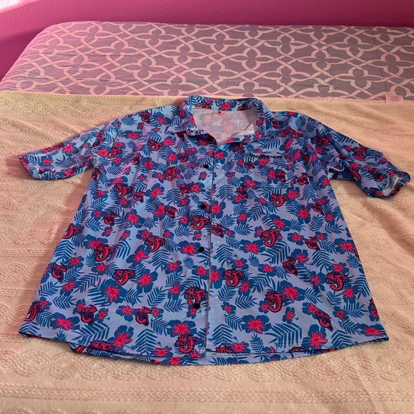 Men’s Swisher Hawaiian Shirt – Jacksonville Jumbo Shrimp Edition (Size XL) - Picture 4 of 10